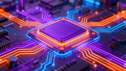 Obraz premium electronic circuit board