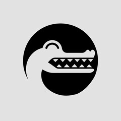 Crocodile, polygonal jaw and body.