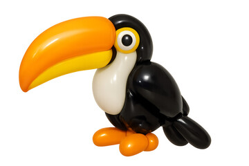 Naklejka premium Toucan balloon animal on transparent background