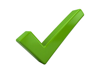 A vibrant green check mark symbolizing approval, success, and positive outcomes in various contexts.