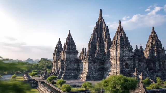 Ancient stone temple structure