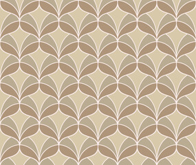 Abstract victorian seamless pattern. Vector art deco background. Geometric illustration.