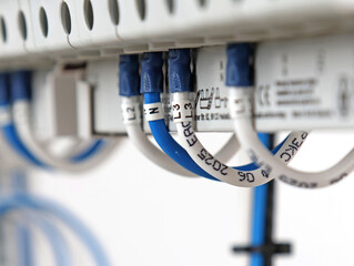 Connecting the electrical module using copper electrical insulated wires. 