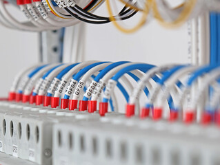 Connecting the electrical module using copper electrical insulated wires. 