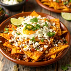 Spicy Mexican dish with egg and cheese