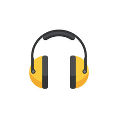 Essential yellow ear defenders personal protective equipment for industrial noise safety on construction sites.