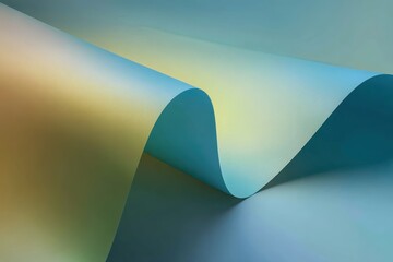 Flowing pastel blue wallpaper showcasing modern gradients in a calm, tranquil setting perfect for interior design