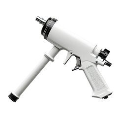 White airless paint sprayer studio shot