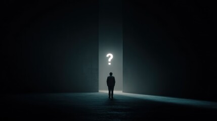 Obraz premium Question mark concept image