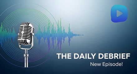 Podcast and YouTube Thumbnail Graphics Without People for Digital Media