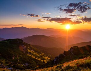 Mountain sunset view (1)