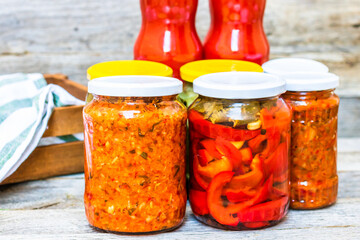 Canned veggies in vinegar