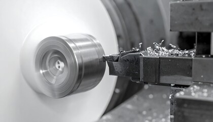 Metal lathe machining process