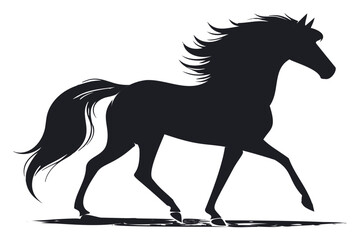 horse silhouette vector