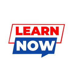 LEARN NOW png, study education tag, online course icon, creative transparent layout