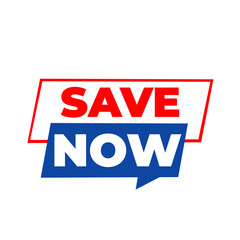 SAVE NOW png, money discount tag, finance budget label, clean minimal layout