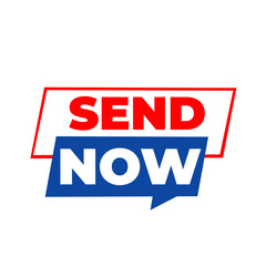 SEND NOW png, delivery communication label, message process tag, minimal transparent layout