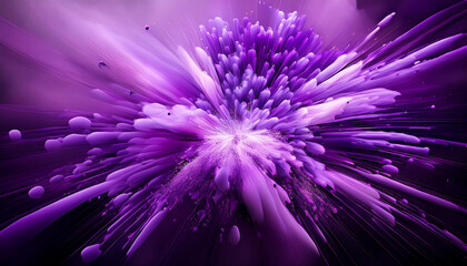 Abstract Purple Explosion