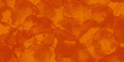 September Autumn leaves grunge texture background