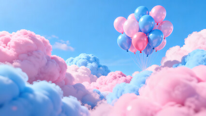 balloons in the sky