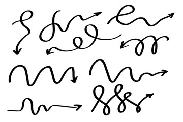 Business element icon in doodle style, arrow, infographic. Isolated vector illustration design. Hand drown business icon. Business idea concept.