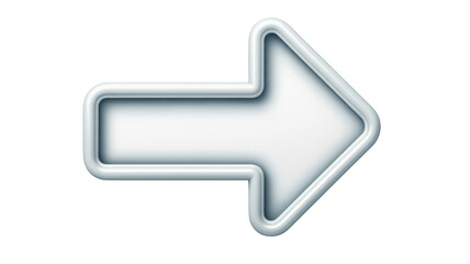 Bold white arrow pointing forward, guiding direction and progress