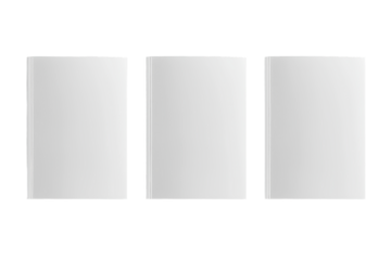 Three Vertical White Rectangular Panels rectangle blank isolated on a transparent background