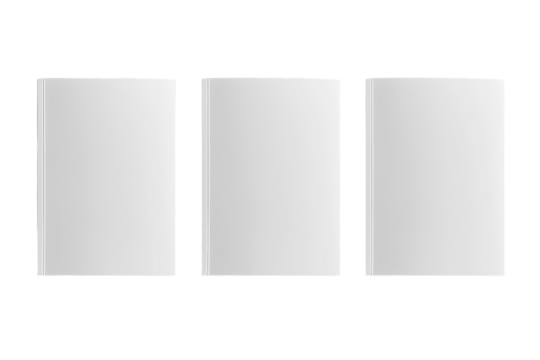 Three Vertical White Rectangular Panels rectangle blank isolated on a transparent background