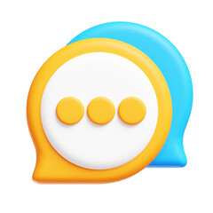 Chat Conversation 3D Illustration