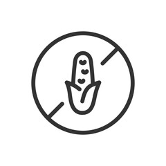 Corn free outline vector icon