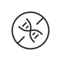 GMO free outline vector icon