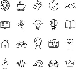 set of icons for web