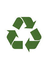 Obraz premium green recycling sign with three arrows
