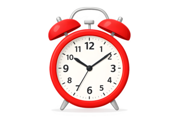 classic alarm clock isolated on white background