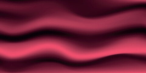 Silk pink background. Abstract vector pattern with copy space. Liquid wave texture, smooth drapery wallpaper. Wedding fabric, satin. Wavy design for banner, card, postcard, backdrop.