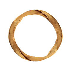 Round vintage textured frame for your design. Vintage cover. Place for text. Vintage holiday beautiful golden frames for paintings or photographs. Template vector illustration.