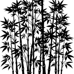 Intricate Silhouette of a Historical Battle or Epic Mythological War Scene with Warriors and Horses