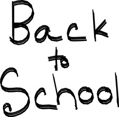 Handwritten Brush Style Back to School Lettering, Creative Typography Vector Illustration, Modern Calligraphy Text Design for Education Banner, Student Learning Poster and Classroom Concept