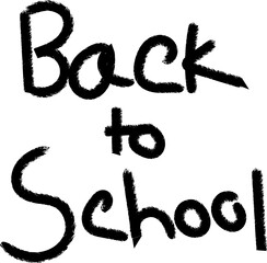 Handwritten Brush Style Back to School Lettering, Creative Typography Vector Illustration, Modern Calligraphy Text Design for Education Banner, Student Learning Poster and Classroom Concept