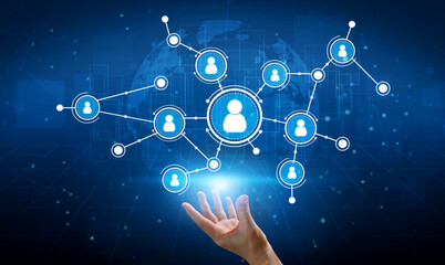 Visual representation of a digital network showcasing user connections in a virtual environment, emphasizing social interaction and data sharing in modern technology. Tessel