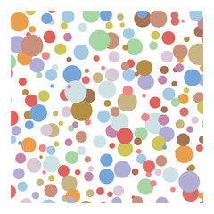 Multicolor postcard. Colorful vector background with circles. Splash effect banner. Holiday dotted abstract illustration with blurred drops of rain. Pattern for web page, banner, poster, card.