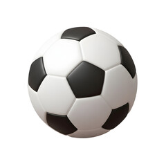 Naklejka premium Soccer Ball Isolated On Black Background