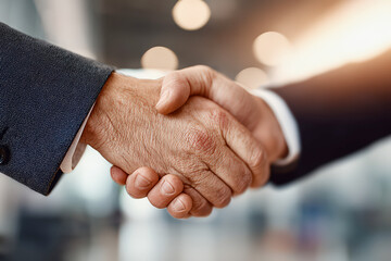 Business handshake agreement