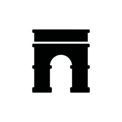 Fototapeta premium Arc de Triomphe Silhouette Simple Shape Paris Landmark Symbol