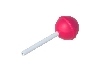 Lollipop isolated on white background. Candy on stick. 3d render
