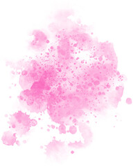 Watercolor stain decoration