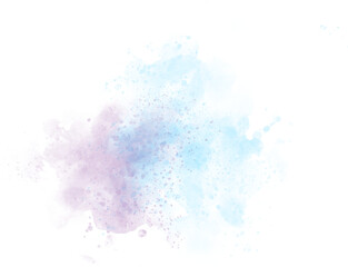Watercolor stain decoration