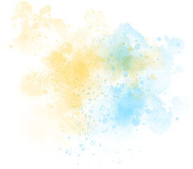 Watercolor stain decoration