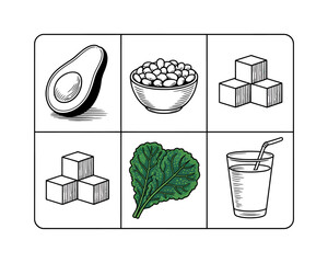 Intricate black and white line art illustration