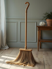 Vintage old broom